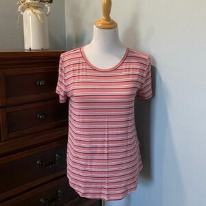 HOLLISTER Must Have Striped Tee, Size S, NWT